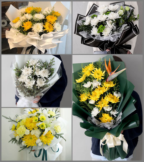 河南南阳桐柏县黄岗镇白事花束代送